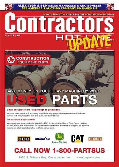 Contractors Hot Line - June 29, 2018