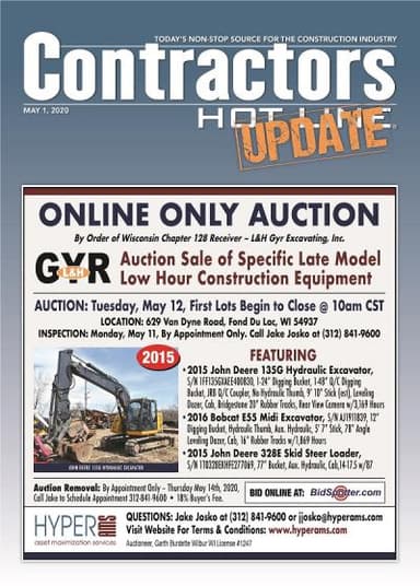 Contractors Hot Line - May 1, 2020