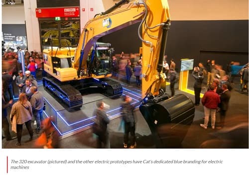 Caterpillar rolls out electric excavator and wheeled loader prototypes for construction