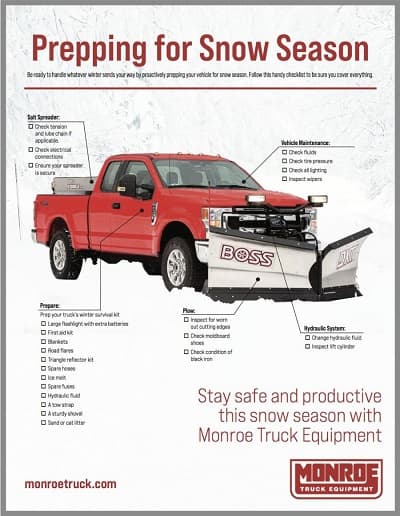 Prepping for Snow Season with Monroe Truck Equipment