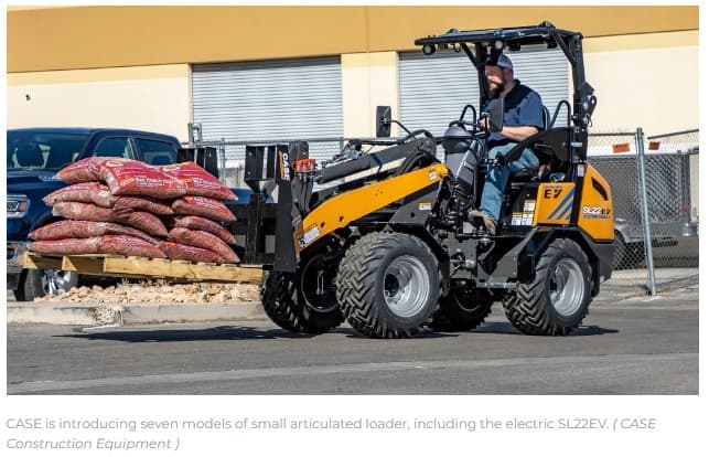 Small articulated loader line from CASE to feature seven models, including electric options