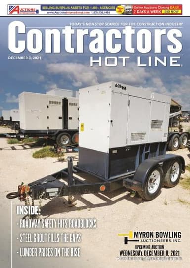 Contractors Hot Line - December 3, 2021