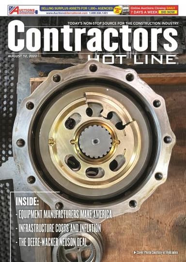 Contractors Hot Line - August 12, 2022