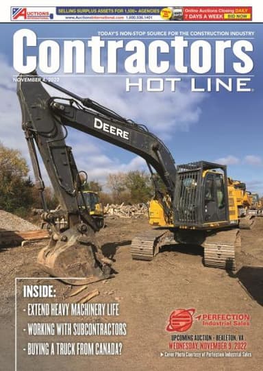Contractors Hot Line - November 4, 2022
